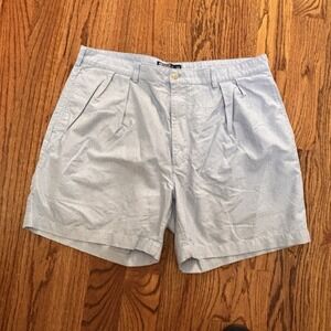 Polo Ralph Lauren Andrew Short Chambray Blue‎ Men's 40 6" Inseam Vintage Coastal